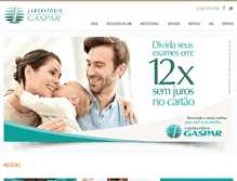 Tablet Screenshot of laboratoriogaspar.com.br